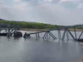 ВСУ взорвали железнодорожный мост вместе с вагонами у Славянска