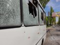 В Донецке под обстрел попал городской автобус, водитель погиб, более 10 человек получили ранения (фото)
