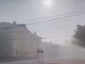 Из-за сильных лесных пожаров у Лимана, Славянск и Краматорск в густом дыму