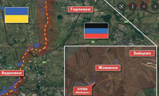 Силы ДНР взяли под контроль северную часть поселка Жованка, на севере Горловки