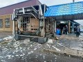 В результате обстрела Горловки повреждено кафе и продуктовый ларек (фото)
