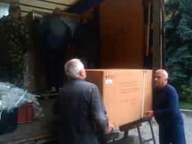 В ТМО «Семья и здоровье» Горловки прибыл большой гуманитарный груз из Кузбасса (фото)