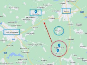 Силы ДНР и РФ взяли под контроль Курдюмовку, между Горловкой и Артемовском, и вышли к каналу  