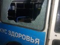 В результате обстрела Горловки имеются прямые попадания в городской транспорт и жилые дома (фото)