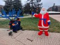 На площади Победы в Горловке установили новогодние декорации (фото)