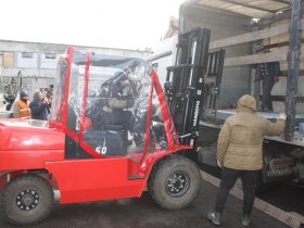 В Горловку доставлена гуманитарная помощь из Кузбасса для восстановления жилых домов (фото)
