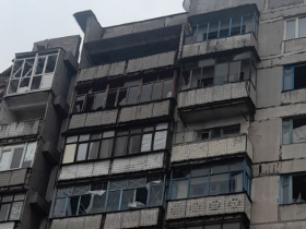 В результате обстрела Горловки были повреждены многоэтажные дома (фото)