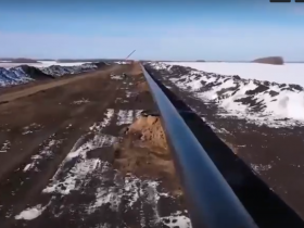 Опубликовано видео строительства нового водовода от реки Дон к Донецку с высоты птичьего полёта (видео)