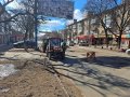 В Горловке залатали плиткой ямы на дороге по улице Гагарина (фото)