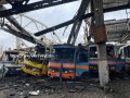 ВСУ обстреляли автобусный парк в Волновахе: погиб мужчина, повреждено 18 из 20 городских автобусов (фото)