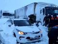 Из-за снегопада на трассе М-4 "Дон" в Ростовской области образовалась 50-километровая автомобильная пробка (фото)