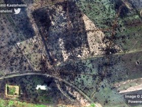 Опубликованы спутниковые снимки западных окраин Бахмута, на которых видны тысячи воронок от взрывов снарядов