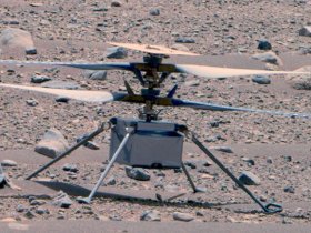 Космический беспилотный вертолет NASA сделал уникальные снимки с пейзажем Марса
