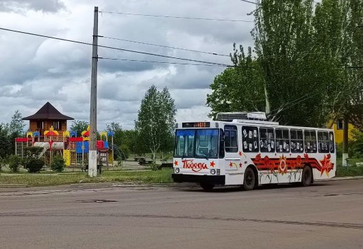 ФОТОФАКТ: по дорогам Горловки курсируют обновленные троллейбусы с электронными маршрутоуказателями 