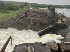 В Донецкой области взорвана дамба Карловского водохранилища, под угрозой затопления три поселка