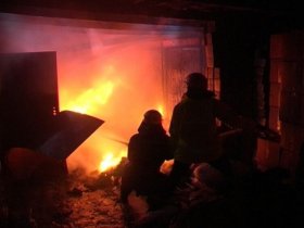 В Центрально-Городском районе Горловки произошел крупный пожар в частном доме (видео)