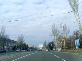 ФОТОФАКТ: на проспекте Ленина в Горловке нанесли дорожную разметку