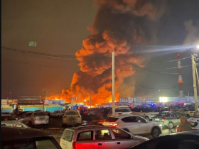 В Ростове-на-Дону сгорел вещевой рынок 