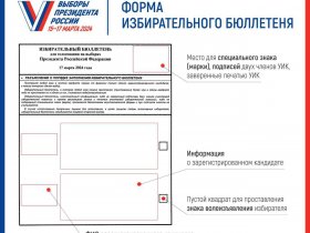 ЦИК России утвердила форму бюллетеня для голосования на выборах президента