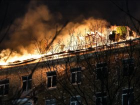 В Москве произошел самый крупный пожар в многоэтажном доме в новейшей истории города (фото)